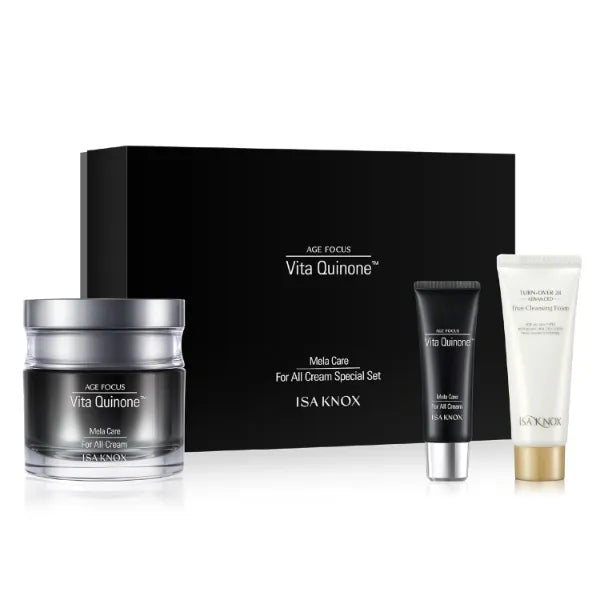 ISA KNOX Age Focus Mela Care Cream Set (3.7fl oz) - Dark Spot Moisturizer by LG Beauty. Niacinamide, Collagen, Vitamin B12, Vitamin C Derivatives