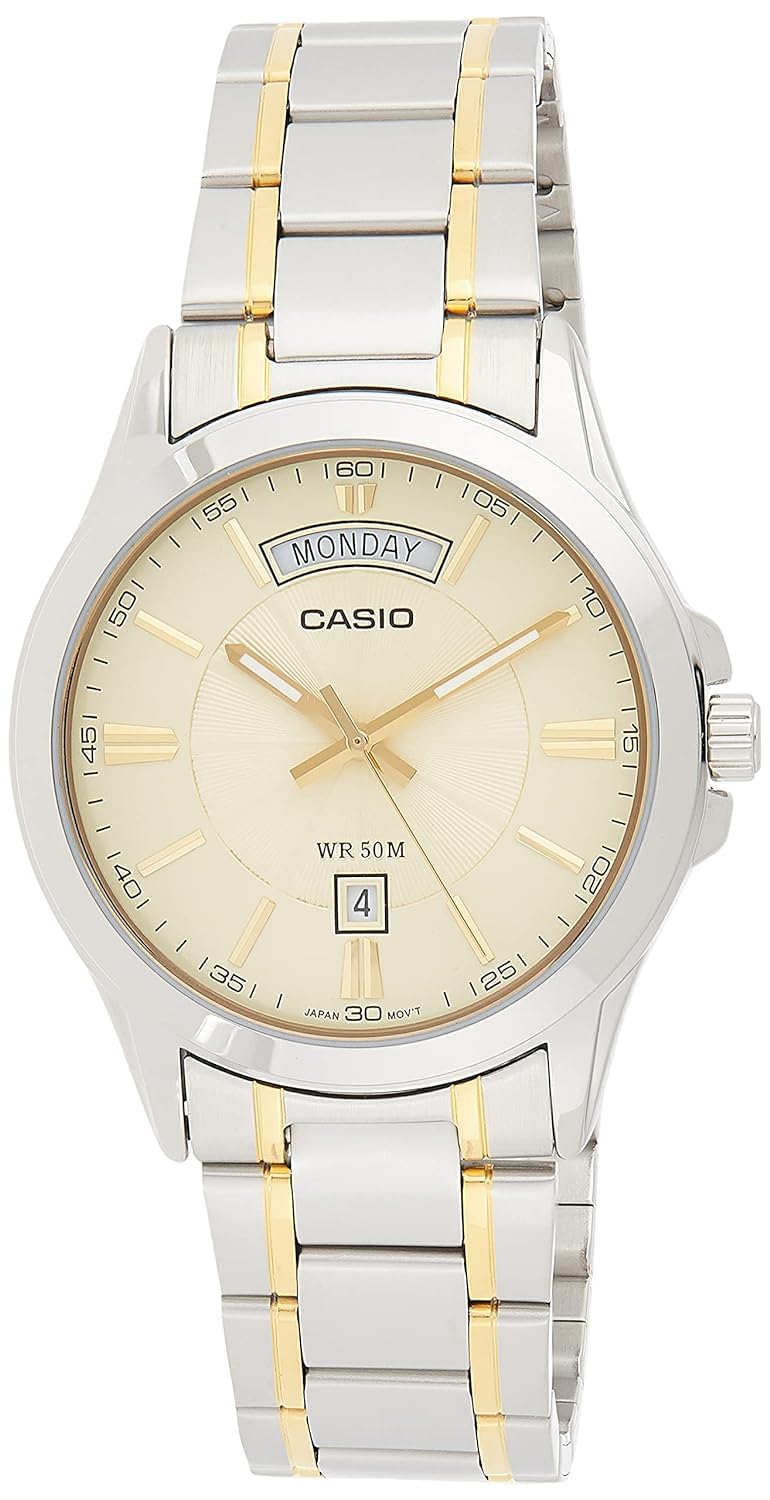 Casio Casual Analog Display Watch Silver/Gold/Gold