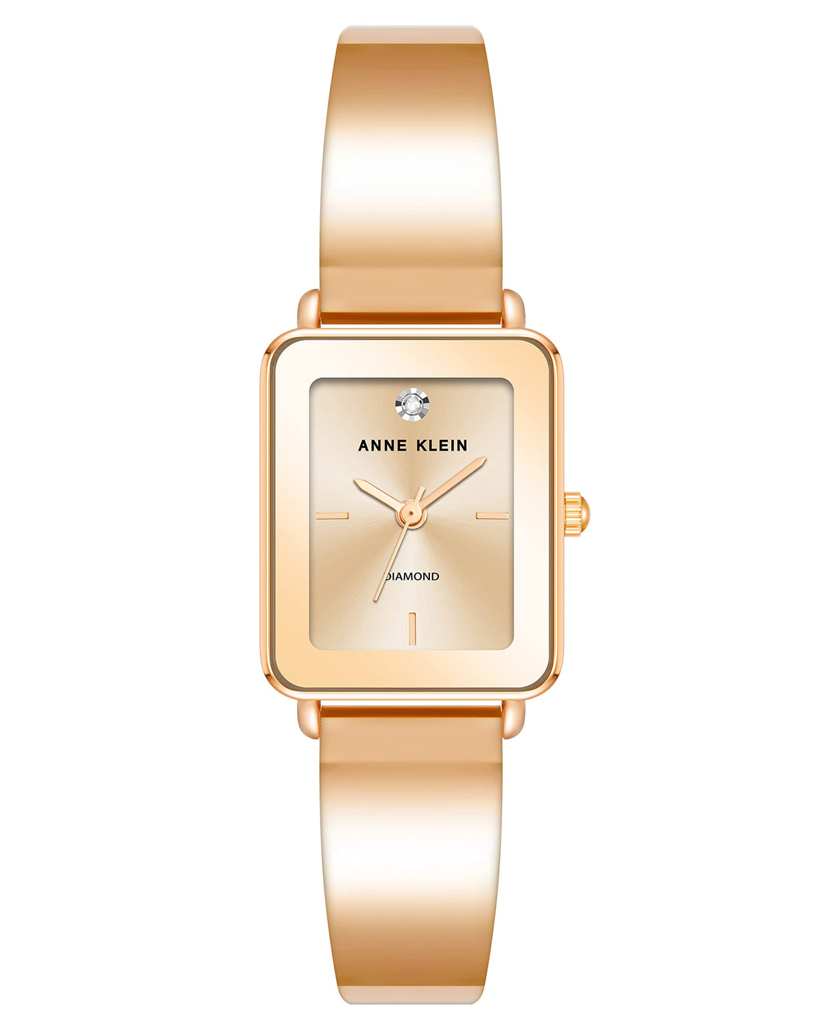 Anne Klein Women's Genuine Diamond Dial Bangle Watch