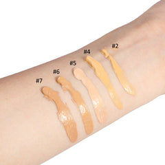 Smooth Liquid Concealer Cream, Makeup Base Face Liquid Foundation Matte Wear Concealer Sun Block Cream(#4)