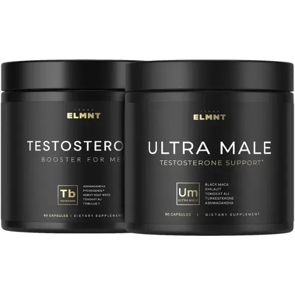 TERRA ELMNT Testosterone Booster and Tongkat Ali for Men Bundle