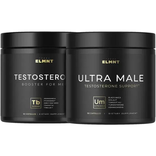 TERRA ELMNT Testosterone Booster and Tongkat Ali for Men Bundle