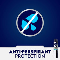 NIVEA MEN Antiperspirant Spray for Men, Black & White Invisible Protection Fresh, 200ml
