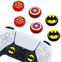 Jaeespon 6Pcs Analog Thumb Grip Stick Cover, Dualsense Wireless Controllers Game Remote Joystick Cap, Fantastic Non-Slip Silicone Handle Protection Cover for PS5/PS4/Xbox one/360/Nintendo Switch PRO