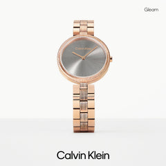 CALVIN KLEIN WOMEN'S BRACELET WATCH- Grey/Rose Gold