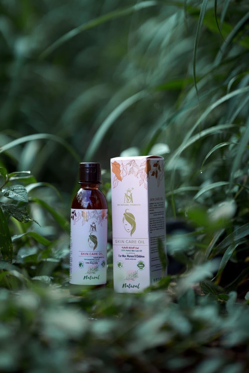 Skin Care Oil 250ml, 100% Herbal Natural Product,MS Natural Products, Best for Remove wrinkles, black heads, dark spots, reduce facial blemishes,No chemicals