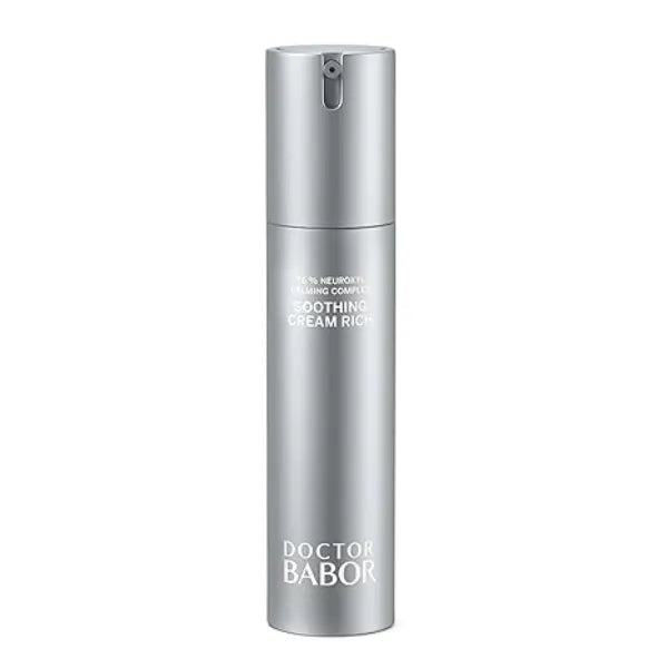 BABOR Doctor Soothing Cream Rich Rich Face Cream for Sensitive Skin Relieves Irritation from Itching and Redness With Neuroxyl & Panthenol Vegan 50 ml