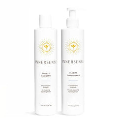 Innersense Organic Beauty - Natural Clear + Calm Hypoallergenic Clarity Hairbath + Conditioner Duo | Non-Toxic, Cruelty-Free Haircare (10 fl oz | 295 ml)