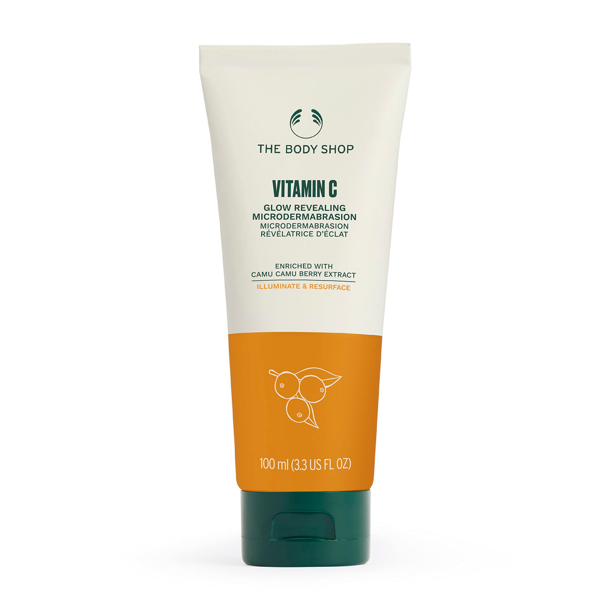 The Body Shop Vitamin C Glow Revealing Microdermabrasion, Exfoliating & Brightening - 100ml