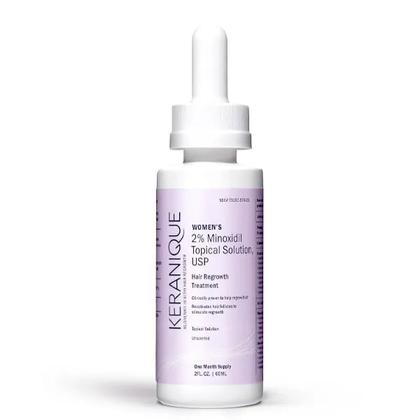 Keranique Hair Regrowth Treatment Dropper – 2% Minoxidil, 2 Fl Oz 30 Day Supply – Regrow Thicker-Looking Hair, Helps Revitalize Hair Follicles