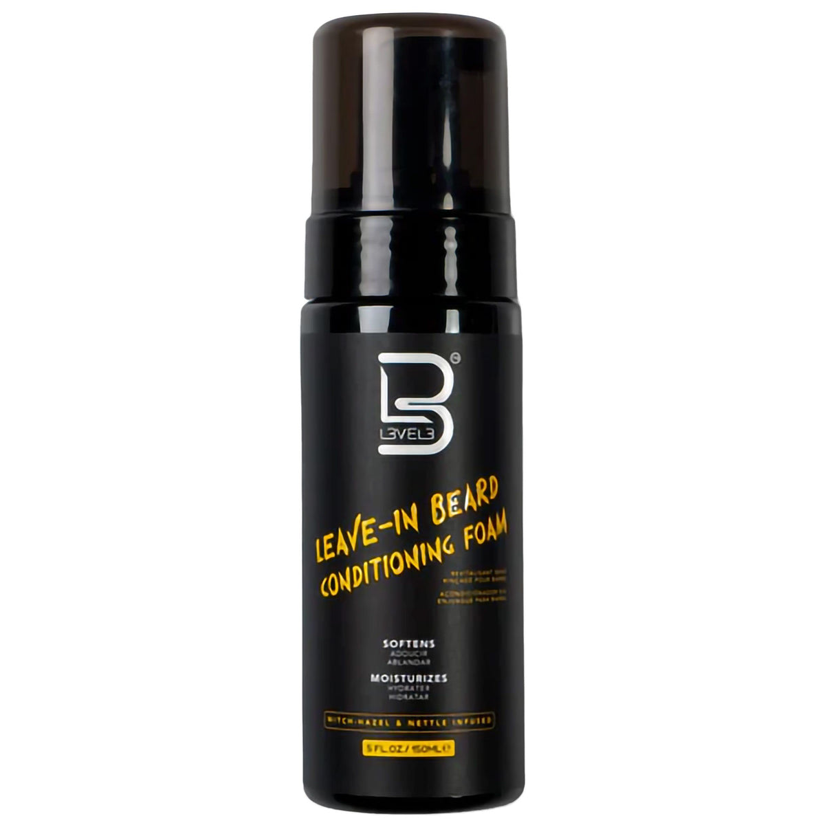L3 Level 3 Leave-In Beard Conditioner Foam Beard Hydrator, Soften and Moisturizes Facial Hair - 150ml