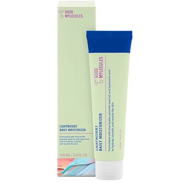 Good Molecules Lightweight Daily Moisturizer Face Cream 100 ml / 3.38 fl oz Non-Greasy Facial Moisturizer Face Lotion with Shea Butter & Hyaluronic Acid