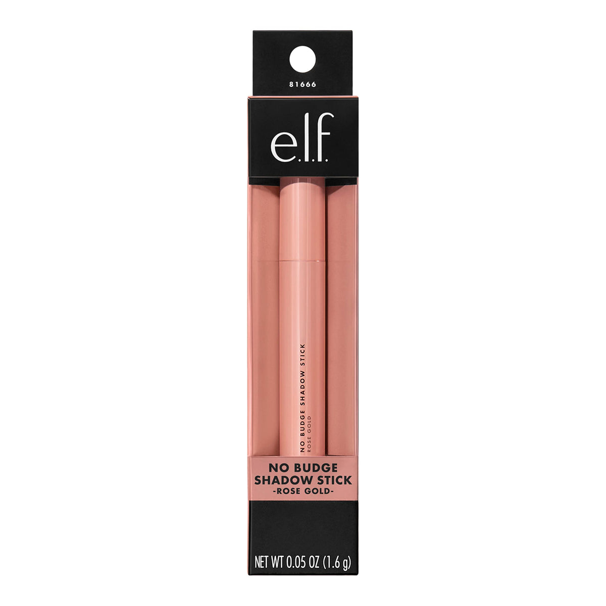 e.l.f. No Budge Shadow Stick, Longwear, Smudge-Proof Metallic Eyeshadow, Rose Gold, 0.056 Oz (1.6g)