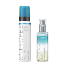 St.Tropez Face & Body Bundle | Classic Mousse 8 Fl Oz, Streak-free Finish | Purity Face Mist 2.7 Fl Oz | Vegan & Cruelty Free