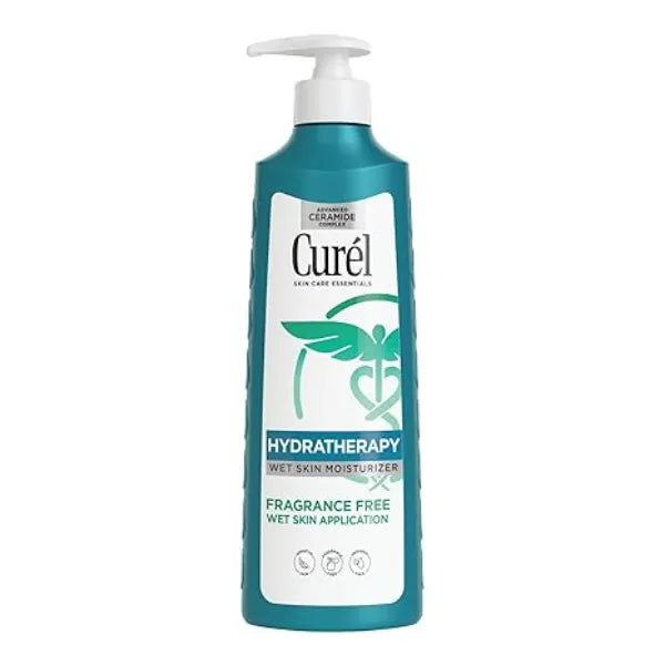 Curel Hydra Therapy In Shower Lotion, Itch Defense Body Moisturizer with Advanced Ceramide Complex, Vitamin E, & Oatmeal Extract