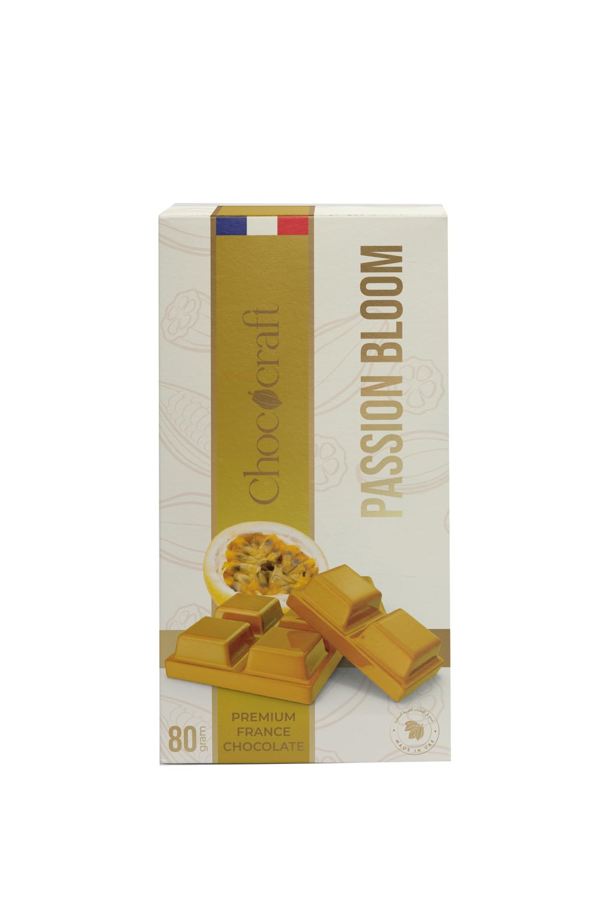 Chococraft Ultra Premium French Passion Fruit Chocolate Bar - 80g