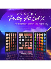 UCANBE 86 Color 2nd Gen Multi Functional Makeup Palette Shimmer and Matte Eyeshadow Contour Blush and Highlighter