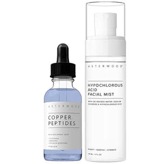 Asterwood Copper Peptides Serum 1 oz + Hypochlorous Acid Facial Mist