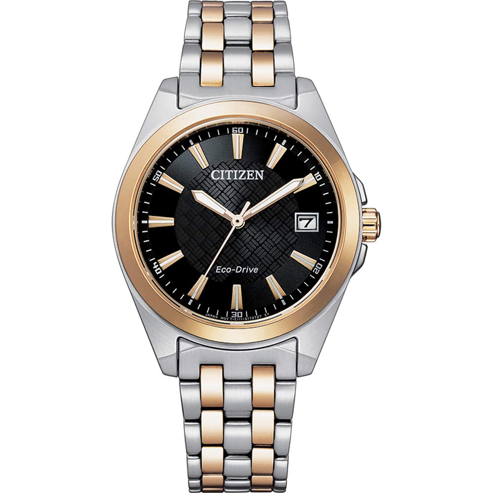 Citizen Women's Analogue Eco-Drive Watch with Stainless Steel Strap EO1213-85E, Multicolour, One Size, Bracelet