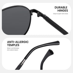 Cyxus Sunglasses for Men Women Classic Polarized Sunglasses UV400 Protection Anti Glare for Driving Outdoor