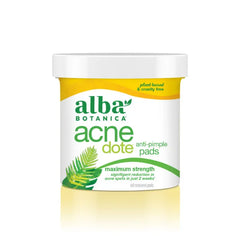 Alba Botanica AcneDote Anti-Pimple Pads, 60 Count (Packaging May Vary)