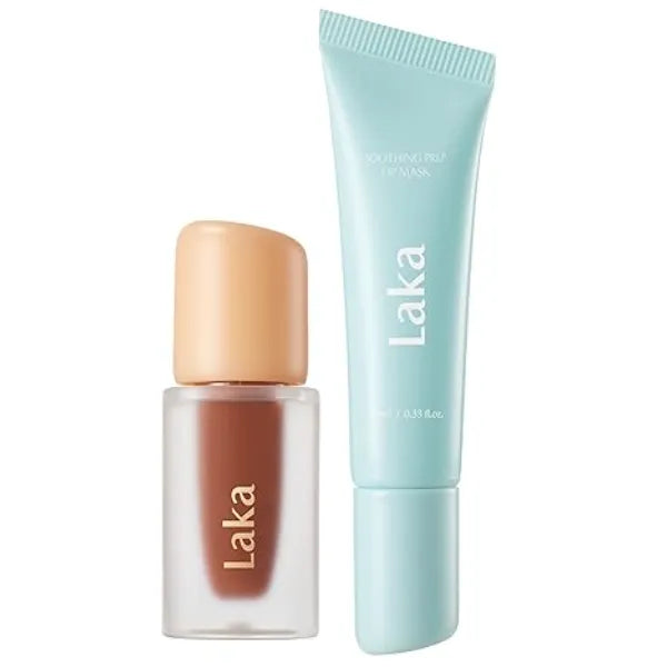 Laka Fruity Glam Lip Tint #108 Salty + Soothing Prep Lip Mask