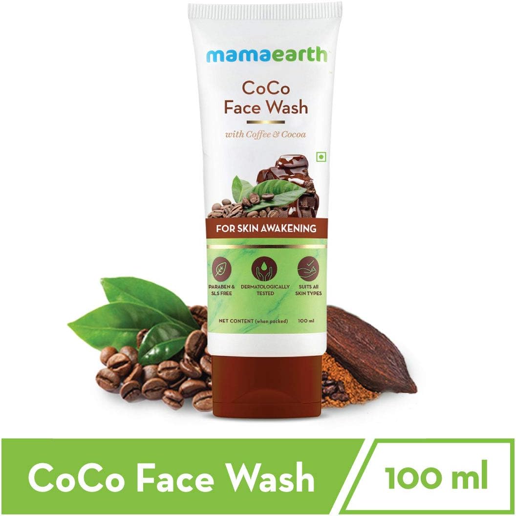 MAMAEARTH Women's CoCo Face Wash, with Coffee and Cocoa for Skin Awakening (100ml)