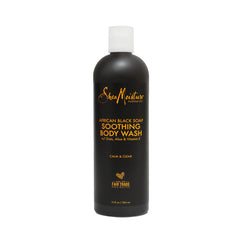 Shea Moisture African Black Soap Soothing Body Wash For Unisex, 384 ml