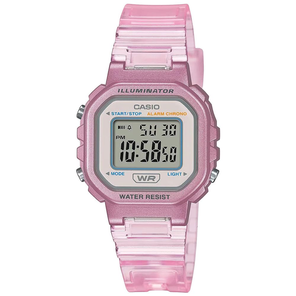 Casio 'Classic' Quartz Resin Casual Watch Pink / Clear