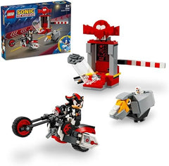 LEGO Sonic the Hedgehog Shadow the Hedgehog Escape, Motorbike Toy for Kids, Boys & Girls aged 8 Plus with Buildable Lab, Badnik Rhinobot & Clucky Video Game Character Figures, Gifts for Gamers 76995