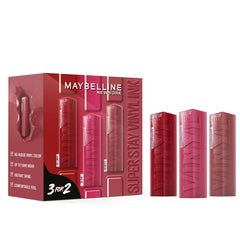 Maybelline New York - SuperStay Vinyl Ink Lipstick 3 PIECES SET (COY, LIPPY, WITTY)