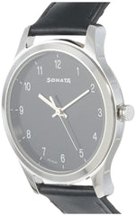 Sonata Black Dial Analog watch For Men-NR7135SL02