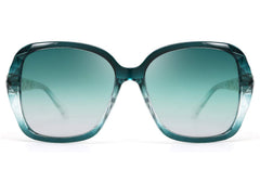 FEISEDY Polarized Women Square Sunglasses Sparkling Composite Shiny Frame B2289