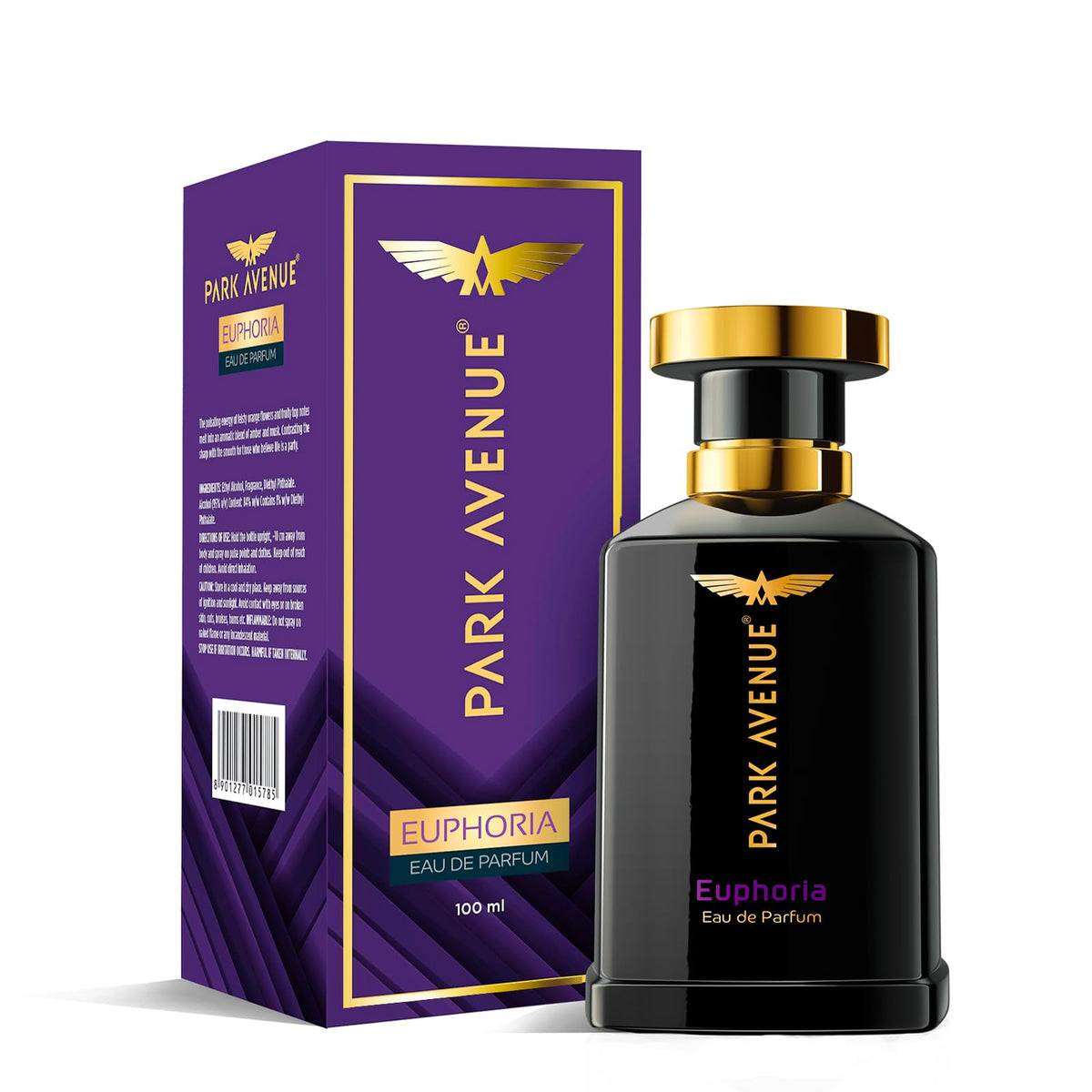 Park Avenue Euphoria, Eau De Parfum Men, 100ml | Long Lasting Perfume for Men | Christmas Gifts for Men | Premium Luxury Fragrance Scent | Aromatic Blend of Amber & Musk | Long Lasting Smell