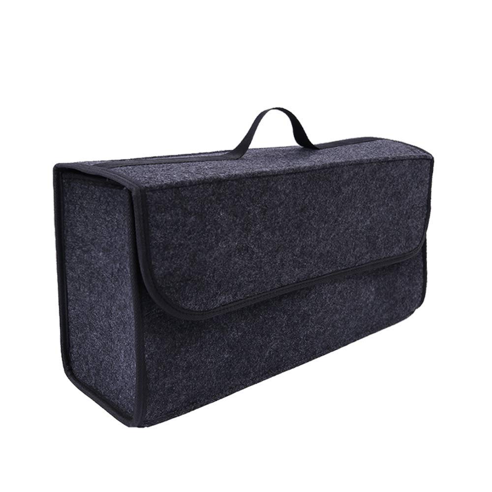Sulfar Car Soft Storage Box Trunk Bag Travel Organizer Holder Accessories Deep Grey