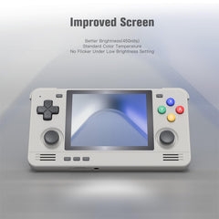 Retroid Pocket 2S Game Handheld Console, 4+128G Android Retro Game Console Multiple Emulators Console Handheld 3.5 Inch Display 4000mAh Battery Classic Games Console (Clear Green)