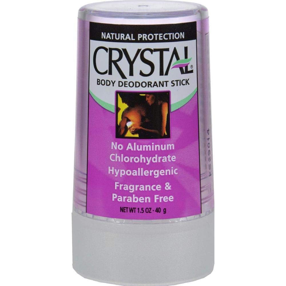 Crystal Essence Body Deodorant Travel Stick, Unscented 1.5 oz (Pack of 5)