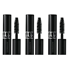 Dior Diorshow Buildable Mascara 090 Black Travel Size (Pack of 3)