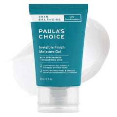 Paula's Choice SKIN BALANCING Invisible Finish Gel Face Moisturizer with Niacinamide & Hyaluronic Acid, Lightweight Face Gel Cream for Large Pores & Oily Combination Skin, Fragrance-Free, 2oz