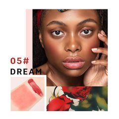 DEROL Liquid Blush Mousse Cream Blushes For Cheeks Face Palette Bronzer Highlighter Shape Contour Stick Moisturizing Matte Finish Long-wearing Waterproof Women (Love Me 06#), Pack Of 1, 19 ml