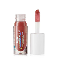 lottie LONDON Plumped AF Sheer Plumping Lip Gloss - In the Nude - Achieve Ultimate Shine Glossy Finish - Plump & Hydrated Lips - 4.3ml