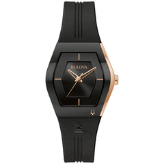 Bulova Latin Grammy Silicone Strap - 97L163 - Rose Gold Tone/ Ladies