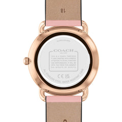 COACH WOMEN'S SILVER WHITE DIAL BLUSH CALFSKIN STRAP WATCH - 14504295