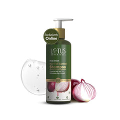 Lotus Botanicals Red Onion Hair Fall Control Shampoo, Sulphate, Silicon & Chemical Free for All Hair Types - 300ml