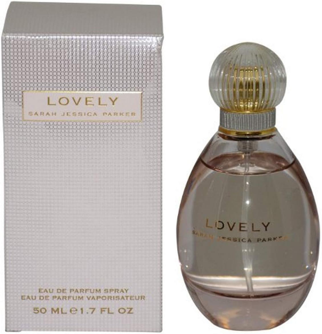 Lovely By SJP EDP Spray For Women - Classically Charming, Ultra-Glamorous Scent - Silky White Amber Fragrance With Powdery, Intimate Notes - Citrus, Lavender, And Musk - 1.7 Oz