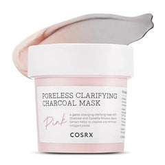 COSRX Pink Pore Clarifying Charcoal Mask 3.8 fl. oz 110g Blackheads, Pores, Acne Control, Color Changing Fun Skincare, Detox Face Clay Mask