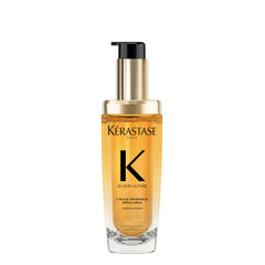 Kérastase Elixir Ultime, L'Huile Originale Refillable Hair Oil | Versatile Leave-In Oil to Smooth Frizz & Add Shine |Camellia, Marula and Argan Oils | For All Hair Types | 75ml