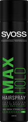 Syoss Hair Spray Mega Strong Hold 48 hours, Quick Drying Styling Spray for Mega Resistance Easy to Brush Out - 400ml