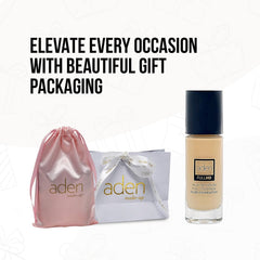 aden Fluid Foundation - Sweat & Water Proof Full Coverage (20ml, 01 Porcelain)