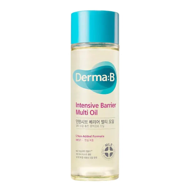 Derma B | Intensive Barrier Multi Body Oil | Moisturizing Non-Sticky Multi-Use Oil After Shower | 10 Botanical Skin Oil for Sensitive Skin | Korean Body Oils for Women & Men | 4.56 fl oz (135ml)